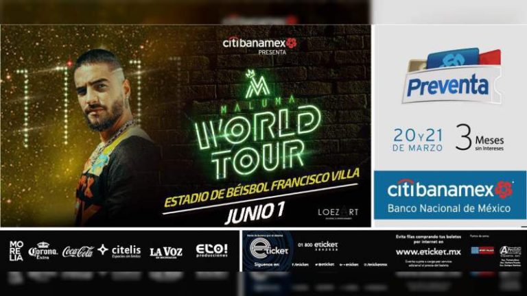 Iniciará Preventa Citibanamex Para Concierto De Maluma En Morelia ...