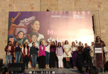 Mireya Aguilar encabeza jornada “Mujeres de izquierda y transformadoras” por el 8M en Morelia