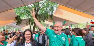 ¡Futbol mundialista llega a Morelia! Inaugura Bedolla el Jalo Futbolero con pantalla gigante