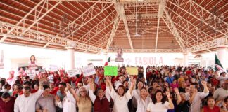 En Tierra Caliente, Fabiola Alanís activa comités en respaldo a la presidenta Claudia Sheinbaum y en defensa de la soberanía nacional