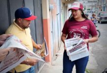 Caminar el territorio e informar casa por casa fortalece la organización del pueblo: Celeste Ascencio