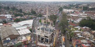 Más cerca de volar sobre Morelia, teleférico reporta 70 % de avance