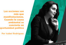 Las acciones son más que manifestaciones. Cuando la causa ambiental se convierte en oportunidad política