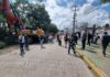 PC Estatal advierte riesgo por maquinaria pesada obstruida por manifestantes en Tres Puentes