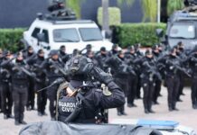 Destaca Bedolla estado de fuerza del nuevo Grupo de Operaciones Especiales de la Guardia Civil