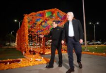 Con altares de Día de Muertos, honra Bedolla memoria de elementos caídos de la Guardia Civil